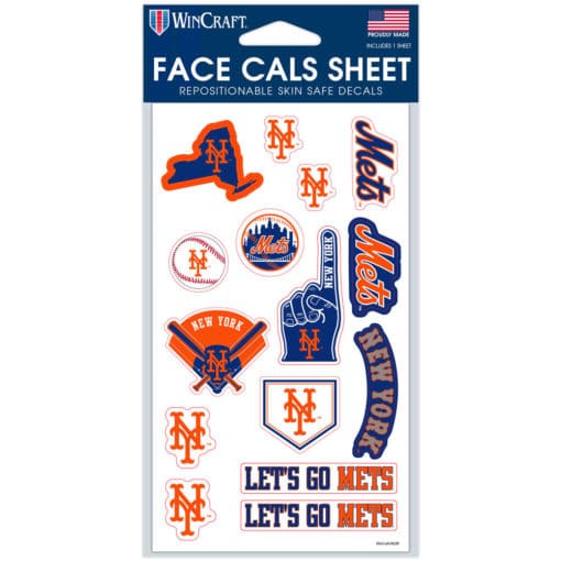 New York Mets Face Cals 4" x 7"