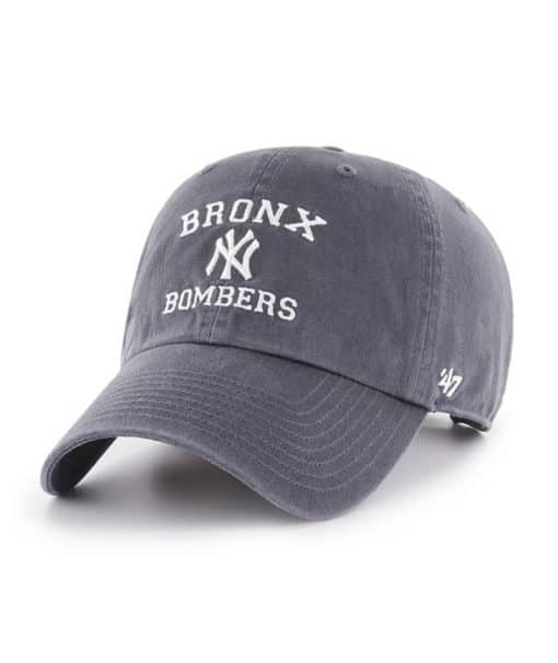 New York Yankees Bronx Bombers 47 Brand Vintage Navy Clean Up Adjustable Hat