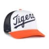 Detroit Tigers 47 Brand Cooperstown Foam Front Navy Script Trucker Mesh Snapback Hat