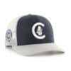 Chicago Cubs 47 Brand Cooperstown Side Note Navy Trucker White Mesh Snapback Hat