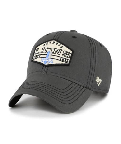 Detroit Lions 47 Brand Legacy Charcoal Arcadia MVP Adjustable Hat