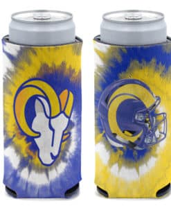 Los Angeles Rams 12 oz Slim Tie Dye Can Cooler Holder