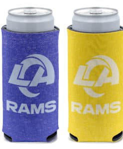 Los Angeles Rams 12 oz Slim Colored Heather Can Cooler Holder