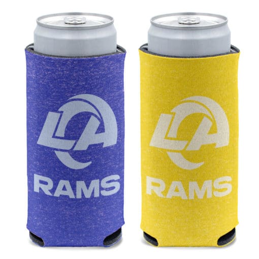 Los Angeles Rams 12 oz Slim Colored Heather Can Cooler Holder