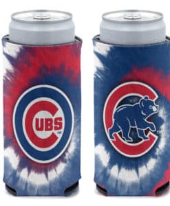 Chicago Cubs 12 oz Slim Tie Dye Can Cooler Holder