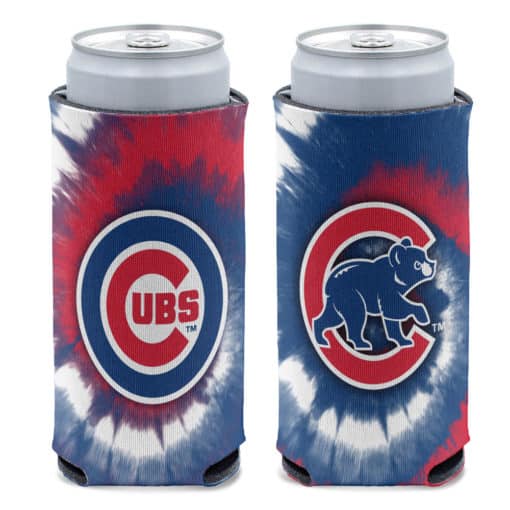 Chicago Cubs 12 oz Slim Tie Dye Can Cooler Holder