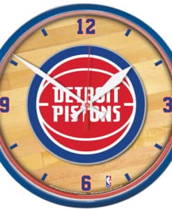 Detroit Pistons Round Wall Clock