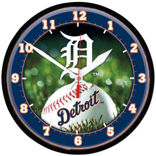 Detroit Tigers Round Wall Clock