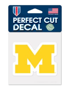 Michigan Wolverines 4" x 4" Perfect Cut Decal