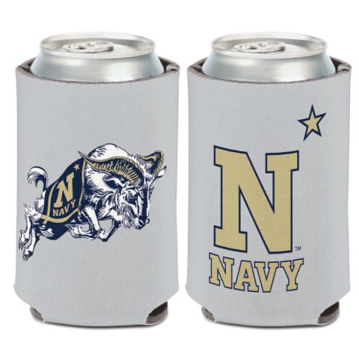 Navy Midshipmen 12 oz Gray Can Cooler Holder