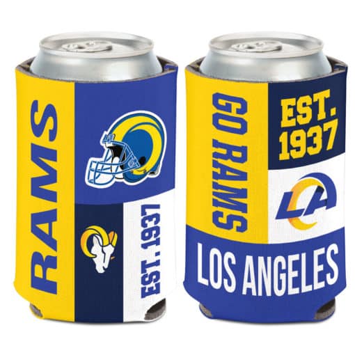 Los Angeles Rams 12 oz Color Block Can Cooler Holder