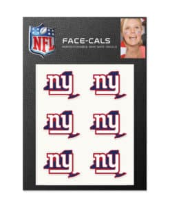 New York Giants Temporary Tattoos Face Cals