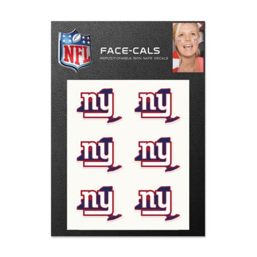 New York Giants Temporary Tattoos Face Cals