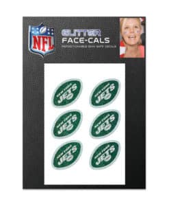 New York Jets Glitter Face Cals Temporary Tattoos