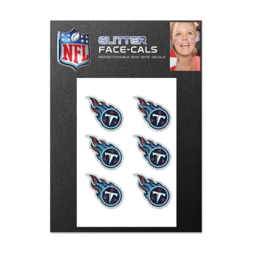 Tennessee Titans Glitter Face Cals Temporary Tattoos