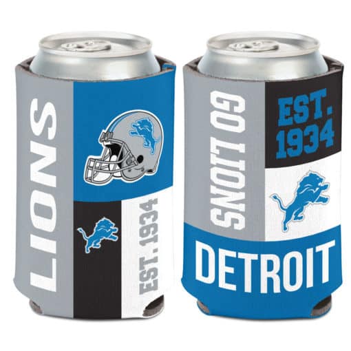 Detroit Lions 12 oz Color Block Can Cooler Holder