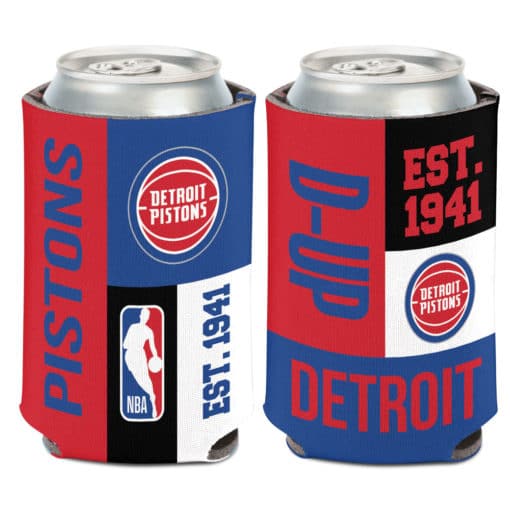 Detroit Pistons 12 oz Color Block Can Cooler Holder