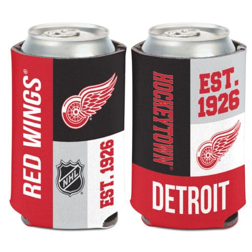 Detroit Red Wings 12 oz Color Block Can Cooler Holder