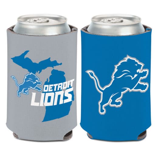 Detroit Lions 12 oz State Shape Can Cooler Holder