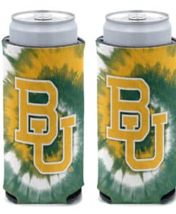 Baylor Bears 12 oz Tie Dye Slim Can Cooler Holder