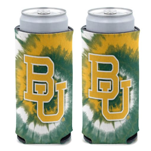 Baylor Bears 12 oz Tie Dye Slim Can Cooler Holder