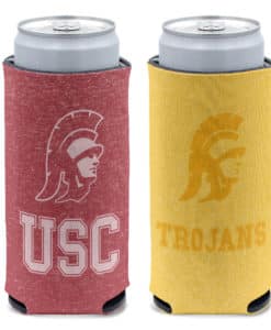 USC Trojans 12 oz Slim Can Cooler Holder