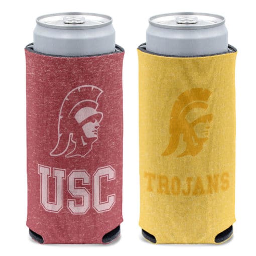 USC Trojans 12 oz Slim Can Cooler Holder