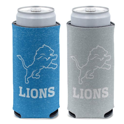 Detroit Lions 12 oz Colored Heather Slim Can Cooler Holder