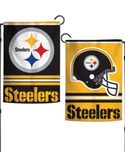 Pittsburgh Steelers Flag 12x18 Garden Style 2 Sided
