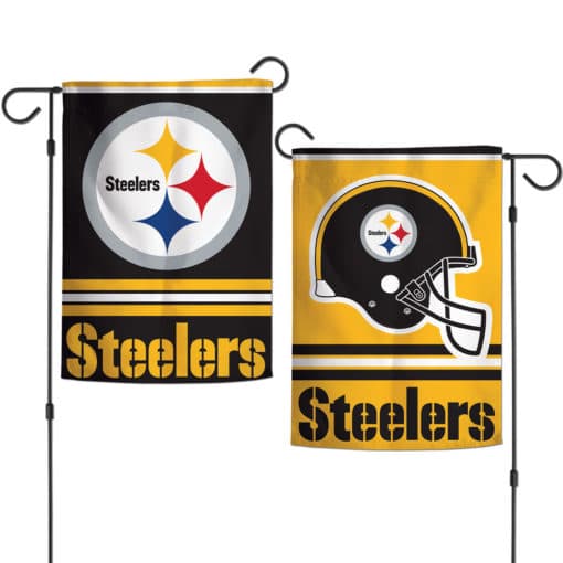 Pittsburgh Steelers Flag 12x18 Garden Style 2 Sided