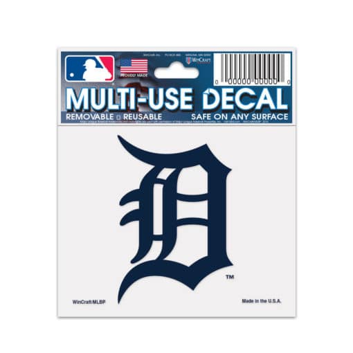 Detroit Tigers 3"x4" Navy Multi-Use Decal