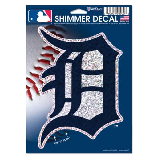 Detroit Tigers Shimmer 5"x7" Decal