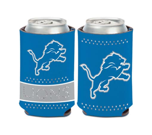 Detroit Lions 12 oz Bling Can Cooler Holder