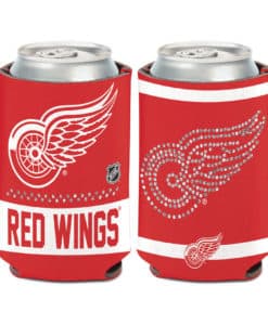 Detroit Red Wings 12 oz Bling Can Cooler Holder