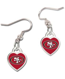 San Francisco 49ers Heart Earrings