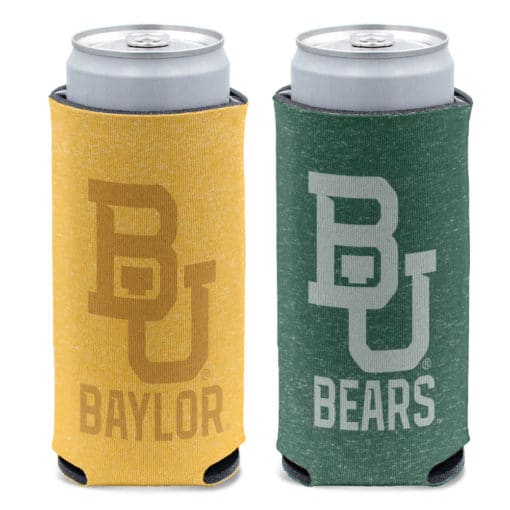 Baylor Bears 12 oz Colored Heathered Slim Can Cooler Holder