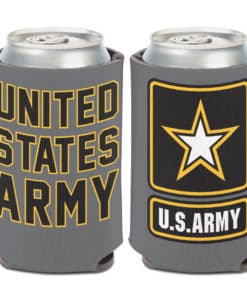 U.S. Army Gray Can Cooler 12 oz
