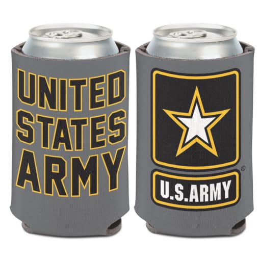 U.S. Army Gray Can Cooler 12 oz
