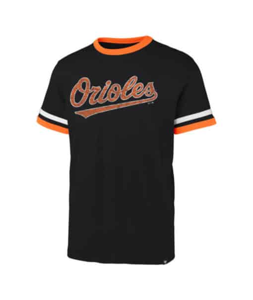 Baltimore Orioles Men's 47 Brand Black Ringer T-Shirt Tee