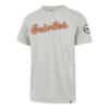 Baltimore Orioles Men's 47 Brand Cooperstown Gray Franklin T-Shirt Tee