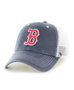 Boston Red Sox 47 Brand Vintage Navy Closer White Mesh Stretch Fit Hat