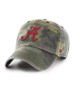 Alabama Crimson Tide 47 Brand Cargo Camo Clean Up Adjustable Hat