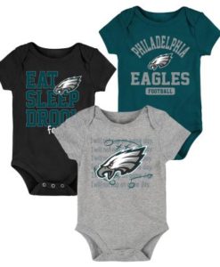 Philadelphia Eagles 3 Piece Creeper Set