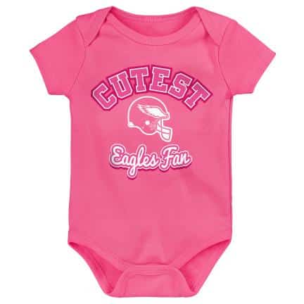 Philadelphia Eagles Baby Cutest Fan Onesie Creeper