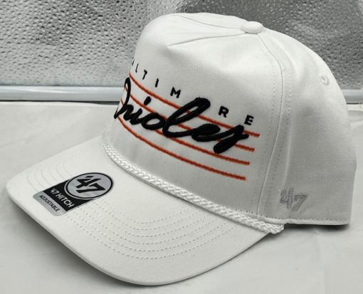 Baltimore Orioles 47 Brand White Downburst Hitch Snapback Hat