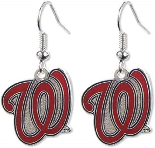 Washington Nationals Aminco Dangle Earrings