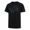 Detroit Lions 47 Brand Men's Black Shadow Rival T-Shirt Tee