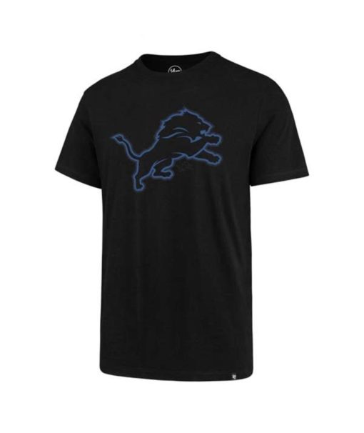 Detroit Lions 47 Brand Men's Black Shadow Rival T-Shirt Tee