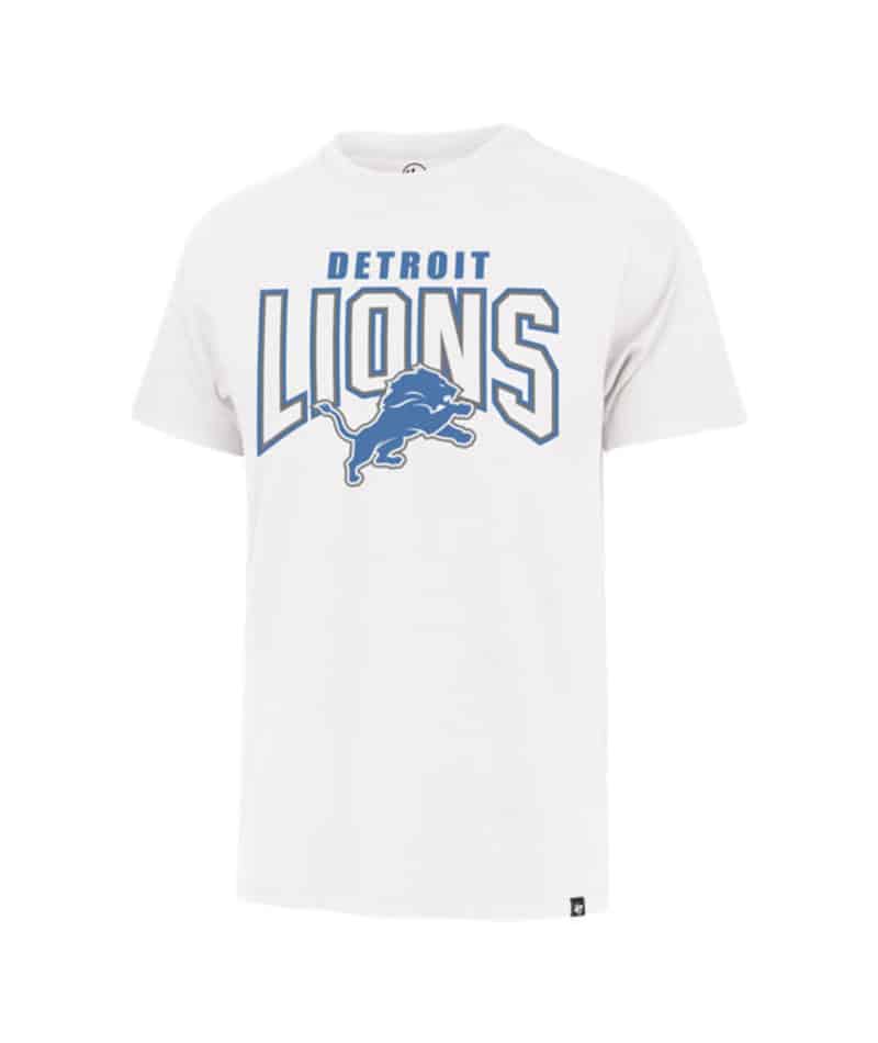 Detroit Lions 47 Brand Men's White Wash Long Sleeve T-Shirt