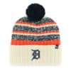 Detroit Tigers 47 Brand Natural Tavern Cuff Knit Hat